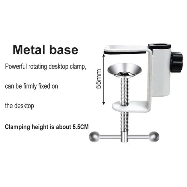 Universal Bracket Clamp DIY Fixed Metal Clip Fittings Screw Camera Holder Stand Mount for Broadcast Microphone Desk Lamp Clamp