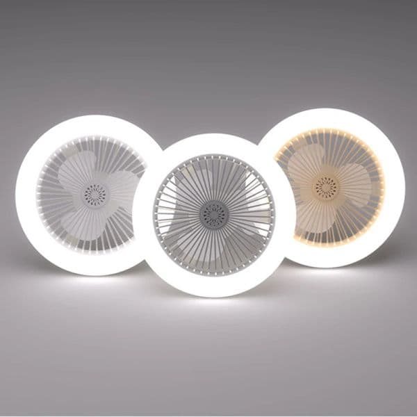 30W new E27 LED Ceiling Fan with Light Remote Control Dimmable Ceiling Bulb with Cooling Fan 3 Modes Indoor 2025 Bedroom Chandelier