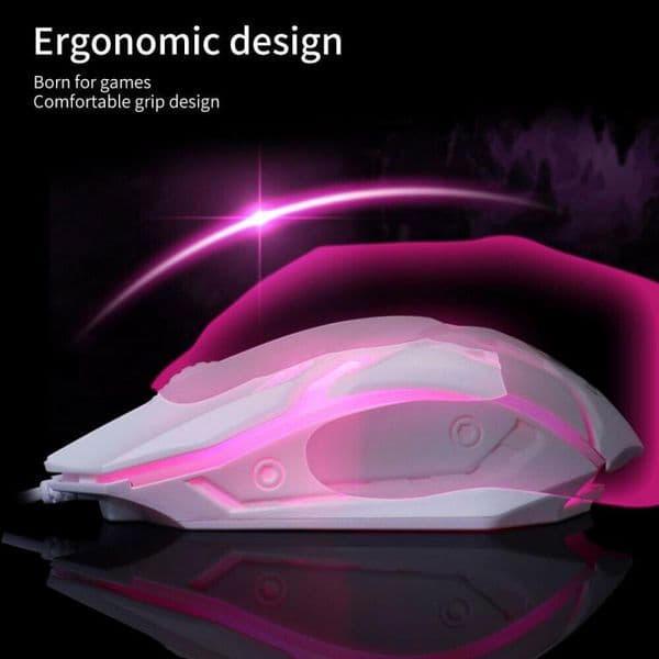 Ergonomic Optical Mice USB Wired Gaming Mouse 7 Colors LED Backlit For Laptop Mice PC Gamer Mouse