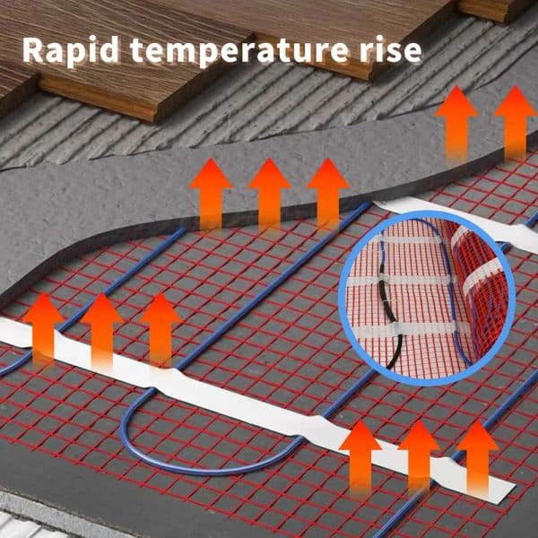 Low Cost Heating Cable for Electric Floor Heating 5-30m 220V New Floor Heating Hot Wire With Three Type Wattages Minco