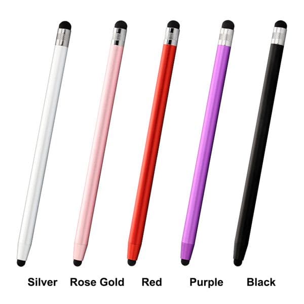 2 in 1 Rubber Tips Capacitive Stylus Pen Touch Screen Stylus Pen Touch Screen for iPhone iPad Andoird Phone Tablet