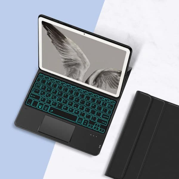 AJIUYU Keyboard Case For Google Pixel Tablet 11 inch 2023 Smart Cover GTU8P Backlit TrackPad TouchPad Spanish Portuguese French