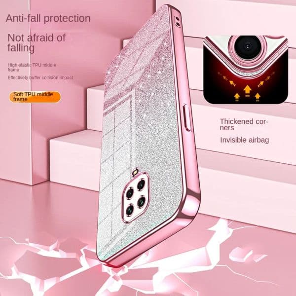 Glitter Plating Phone Case For Xiaomi Redmi Note 9 7 8 Pro Max 9S Mi CC9 Pro 9 9T 8 CC9E Soft TPU Back Cover