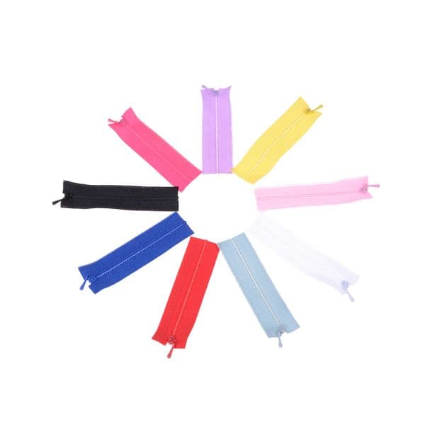 5pcs/lot Mini Zipper Doll Clothing Zipper DIY Handmade Sewing Scrapbooking Garment Applique Accessory