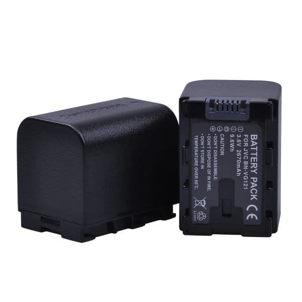 2x2670mAh BN-VG121 VG121 VG121U VG121US Batteries for JVC Everio GZ-E Series BN-VG138 BN-VG107U VG121 VG114 Batteries