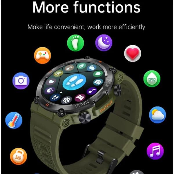 Outdoor Original K56 Pro Smart Watch Men Bluetooth Call Music 400 MAH Heart Rate Monitor Blood Pressure Oxygen Sport Smartwatch