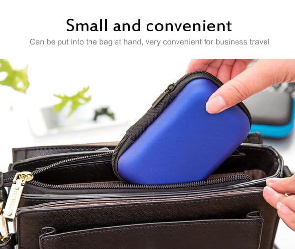 Colorful Storage Bag Earphone Hard Case Portable Organizer Earphone Case For Bluetooth Headset Smartphone Earphone USB Cable