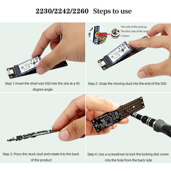 M.2 NVME USB 3.1 Adapter M.2BKey Type-C Hard Drive Converter 10 Gbps M.2 NGFF SATA Solid State Disk for 2230/2242/2260/2280 SSD