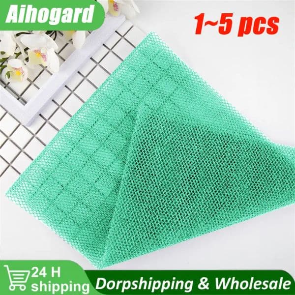 1~5PCS African Net Sponge, 31.5inch African Exfoliating Body Net Scrubbing Wash Net Washcloth Long Bathing Sponge Net Shower