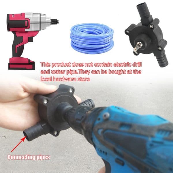 Household Portable Electric Drill Pump Diesel Oil Fluid Water Pump Electric Screwdriver Hand Self-priming Liquid Transfer Pumps