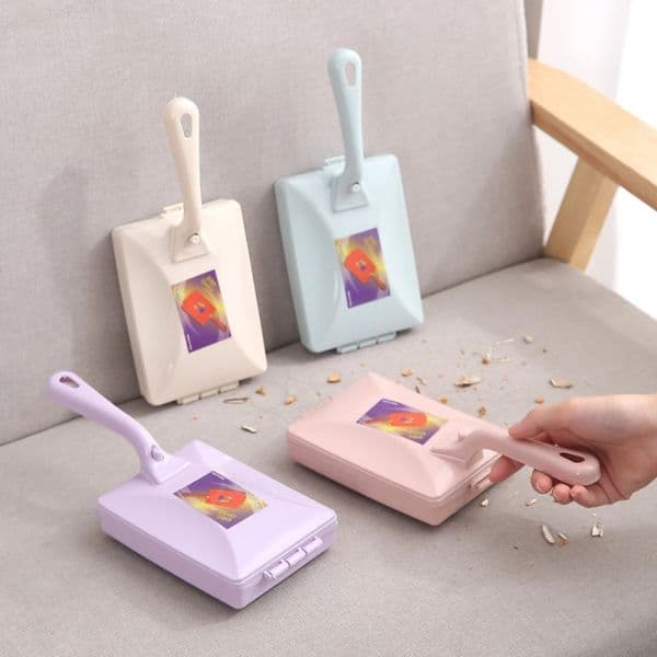 1/2PCS Carpet Crumbs Table Brush Manual Crumb Cleaner Handheld Double Roller Sweepers for Home Bedroom Office Carpet Debris