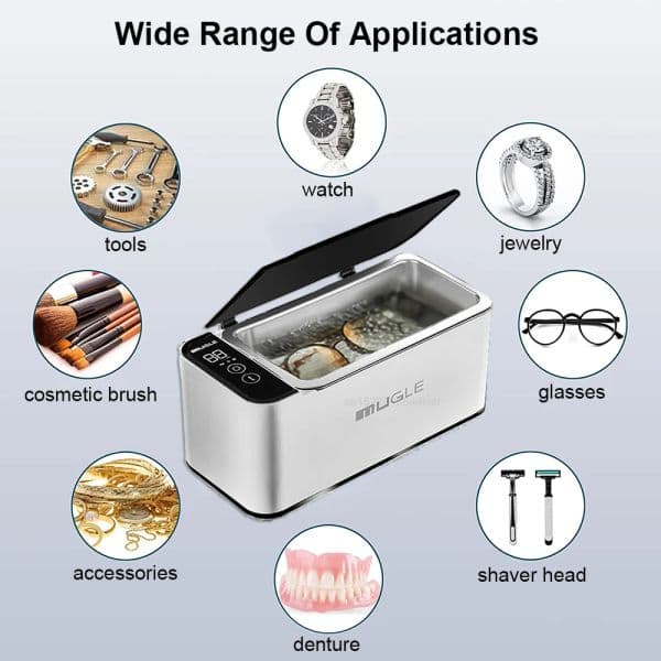 Ultrasound Washing Machine 35W Ultrasonic Glasses Jewelry Cleaner High frequency Glasses Ultrasound Washing Bath 500ML