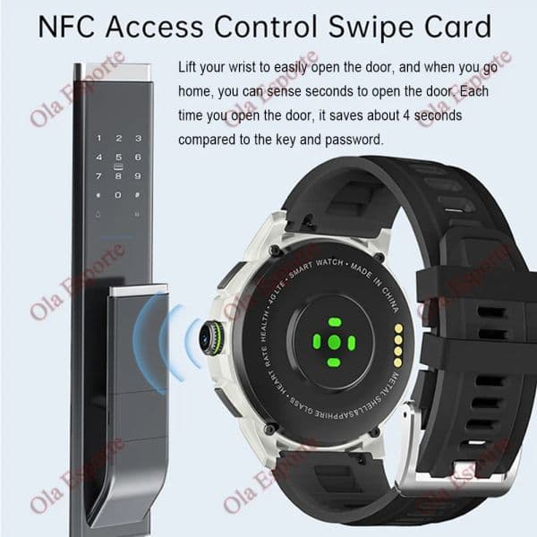 New Smartwatch Camera SIM Call AMOLED Screen Smart Watch G Precise Positioning Heart Rate Monitoring Popular APP Download