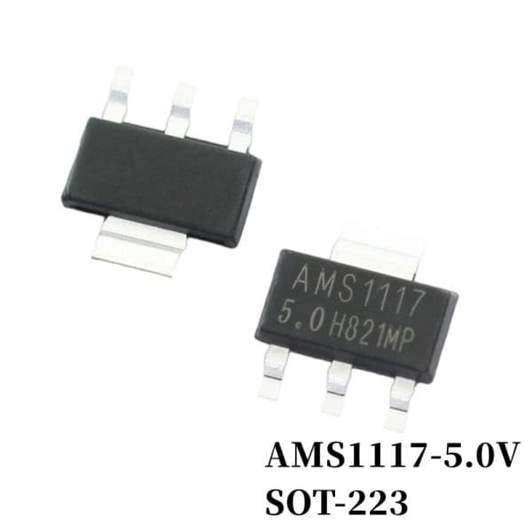 10~200Pcs AMS1117-1V2 1V5 1V8 2V5 3V3 5V AMS1117-ADJ SOT-223 LDO 3-Terminal Regulator IC SMD