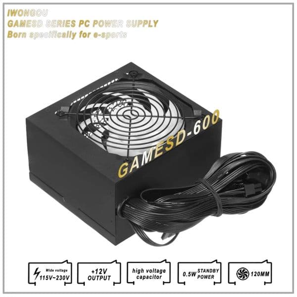 IWONGOU 2025 Power Supply for PC 300W 400W 500W 600W Pc Font 110V/220V new Active PFC Pico Psu 110V/220V Power Source PC Gamer