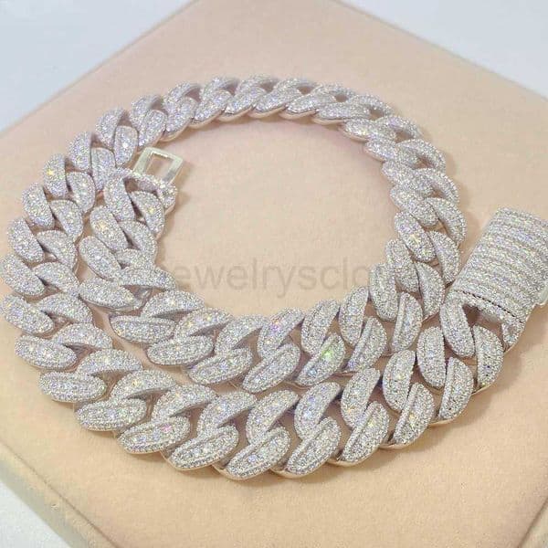 pendant necklaces pass diamond tester cuban Link necklace For Custom Pendant 18mm Hip Hop Men Jewelry Big necklaces VVS moissanite Cuban chain Free Shipping