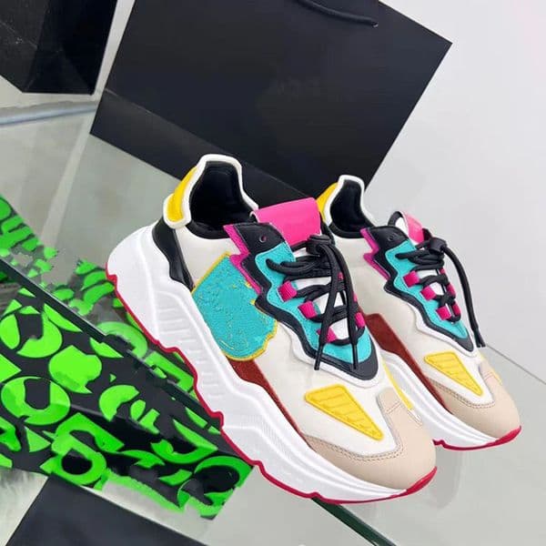 2025the new Man Fashion Women Shoes Men's Leather Lace Up Platform Oversized Sole Sneakers White Black Casual hc mjy0001