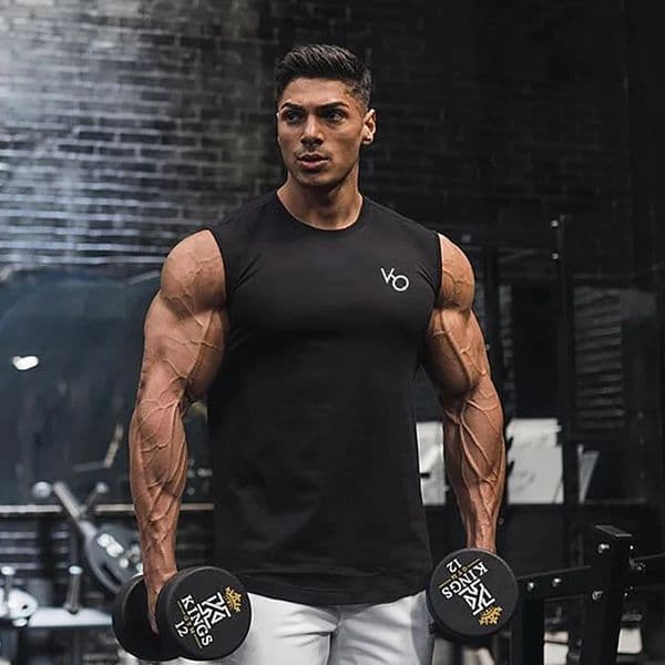 Mens Bodybuilding Tank Tops Sports Sleeveless Shirt Guys Vest Fitness Sportswear Tees Cotton Male Gym Singlets Clothing 240430
