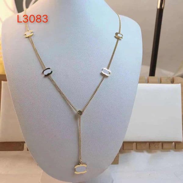 Brand Designer Classic Pendants Necklaces Crystal Pearl Letter C Choker Pendant Necklace Sweater Chain Jewelry Accessories hoker hain