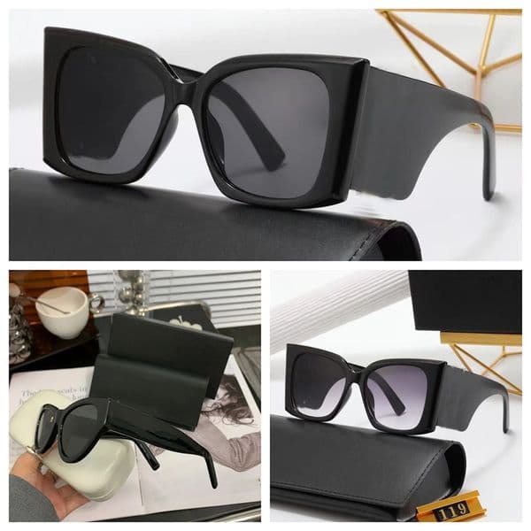 Mens designer sunglasses letters luxury frame letter lunette sun glasses for women oversized polarized senior shades UV Protection Eyeglasses