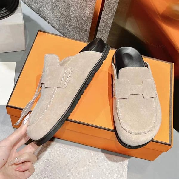 Designer Shoes Suede Slippers Slides Flat Scuffs Causal women's luxury designers factory footwear 26ss