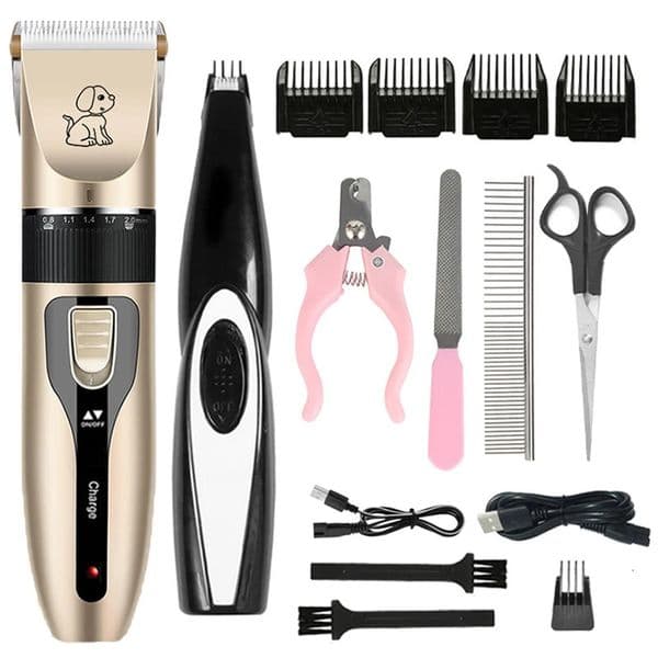 Professional Cat Dog Hair Clipper Grooming Kit Rechargeable Pet Trimmer Shaver Set Animals Cutting Machine LowNoise 240508