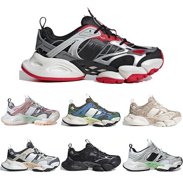 Designer Running Shoes XLG RUNNER Men Women Fashion Shoe Real Leather Luxury Blue White Black Green Gray Brown Couple Casual Mens Womens Sports Sneakers