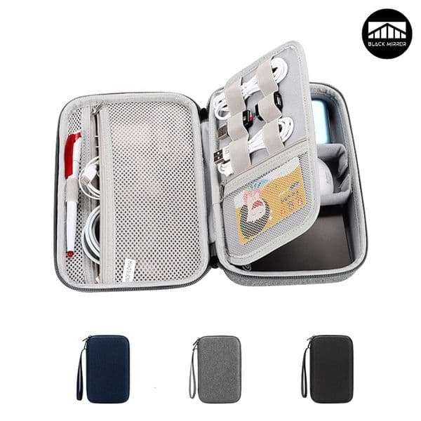 Large Capacity Travel Electronics Accessories Organizer Tablet Hard Disk Cable Portable Storage Bag EVA Duricrust Airbag 240510