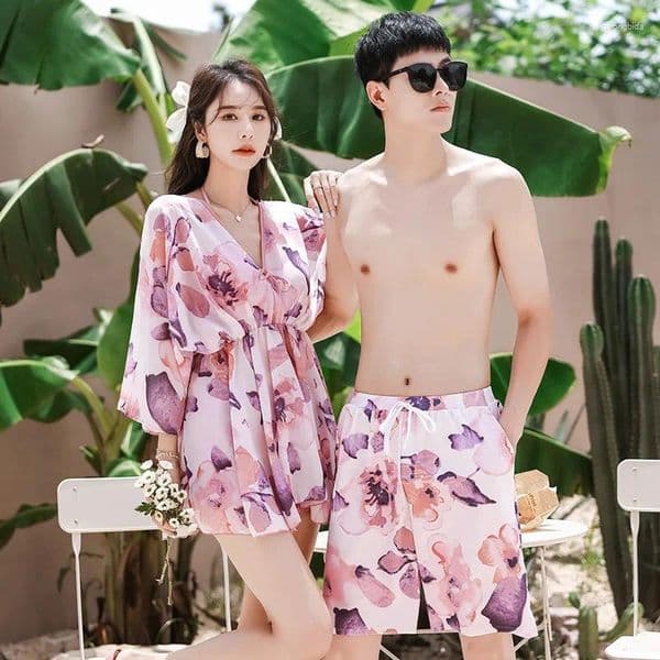Women's Plus Size Outerwear Women's Swimwear Fashion Couple Style Korean Wind Summer Beach Water Park Honeymoon Bikini Ins 79ed