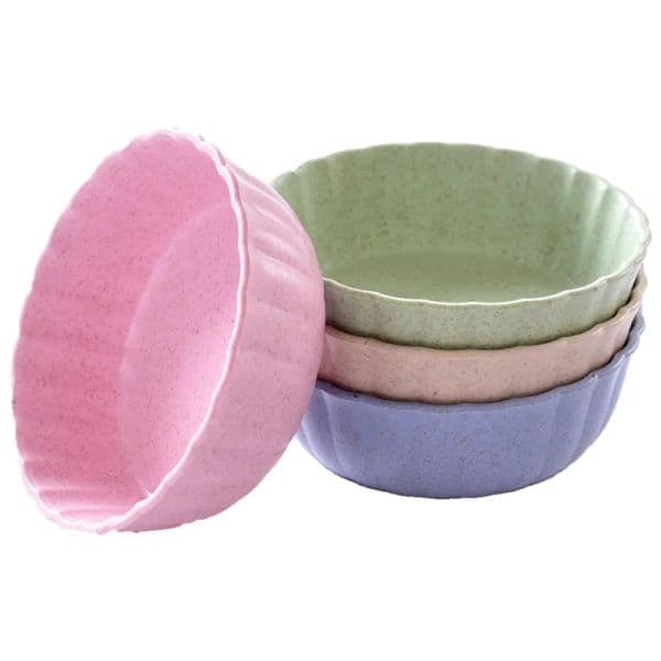 Household Soy Tomato Sauce Salt Vinegar Flavor Spices Plate Wheat Straw Seasoning Dish Tableware Small Breakfast dish ZZ