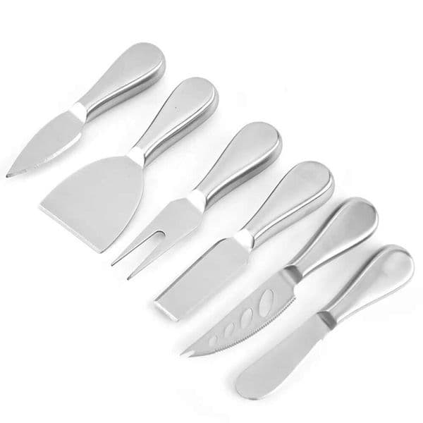Tools Butter 6 Stainless Knife Styles Steel Cheese Spreader Fork Cutter For Cake Bread Pizza