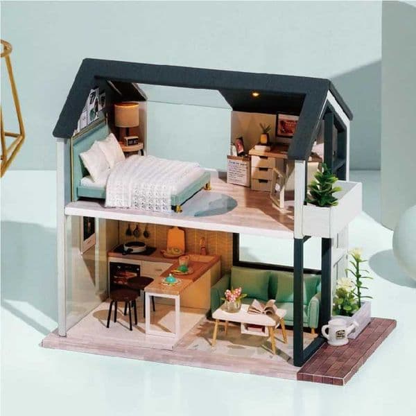 2026 New Architecture/Diy DIY House Wooden Doll Houses Miniature Dollhouse With Furniture Kit LED Toys For Children Birthday Christmas Gift Toys