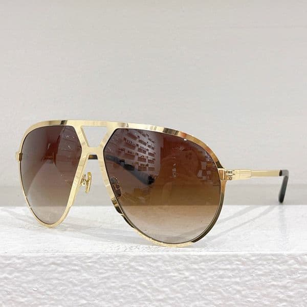 Retro personalized sunglasses for Men Women onepiece oversized sunglasses UV400 for women luxurious brand metal frame sunglasses with eyeglass case