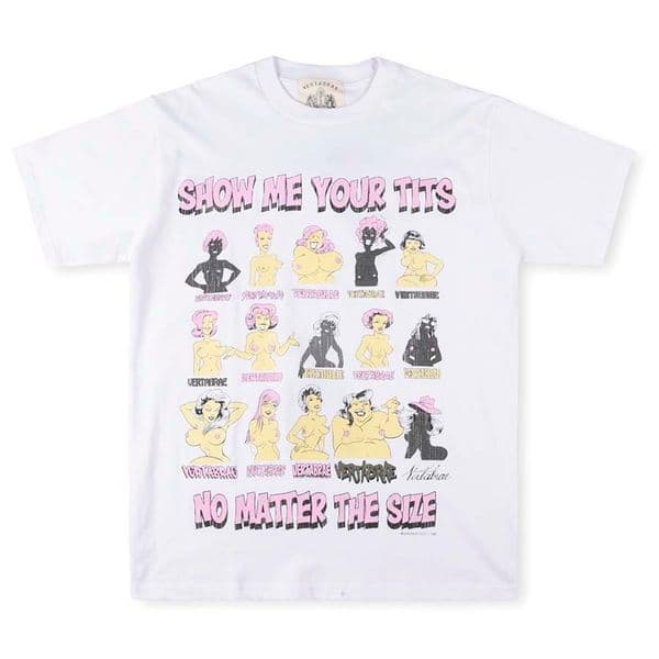 Vertabrae T Shirts Tees Short Sleeve US Size Tee Men Print T-shirts Tops Casual Hip Hop Tee Real Pics