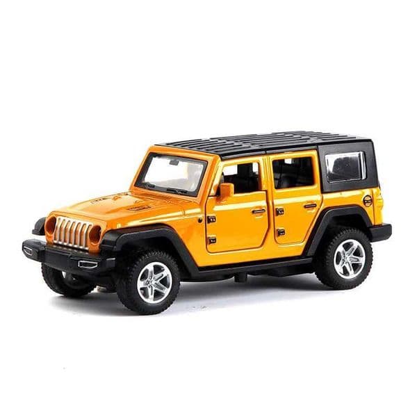 2026 new diecast model cars 1 36 alloy jeep wrangler model silation offroad vehicle pullback car decoration toy series childrens toys wx
