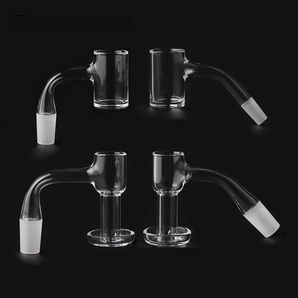 Beracky Full Weld 4mm Bottom Bucket Banger/Terp Slurper Quartz Banger Beveled Edge 10mm 14mm 18mm Quartz Banger Nails
