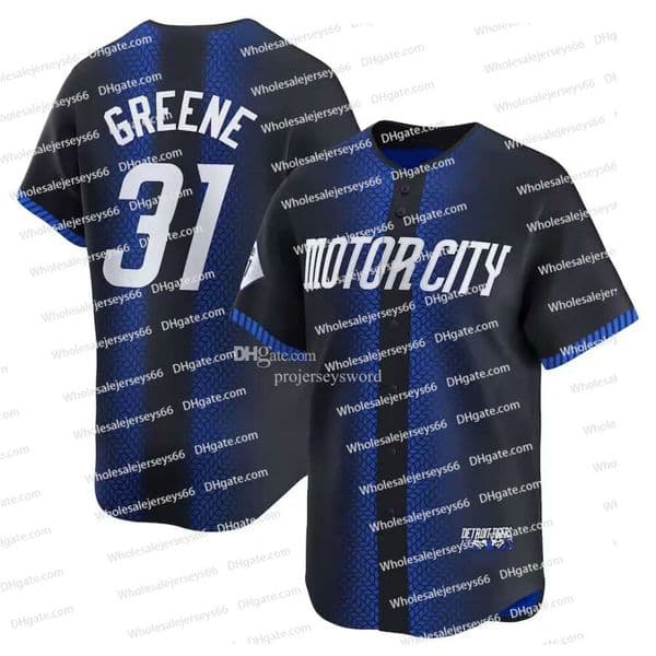 2024 City Connect Tigers Baseball Jerseys Matt Vierling Javier Baez Jake Rogers Riley Greene Spencer Torkelson Carson Kelly Meadows Zach McKinstry