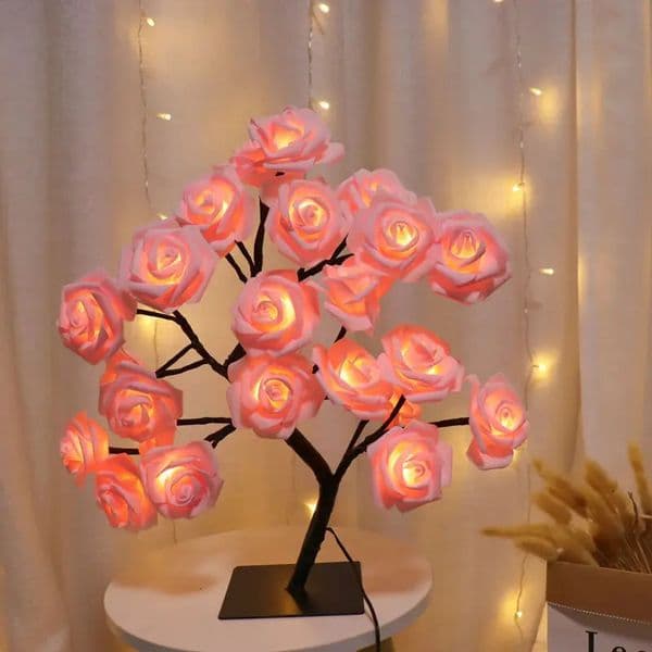 2026 New New 24 LED Rose Tree Lights USB Plu Fairy Flower Night Light For Home Party Christmas Wedding Bedroom Decoration Gift 240518 Toy Toy 021