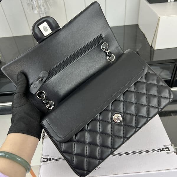 Mirror Designer Bag High-quality Leather Single Shoulder Fashionable Double-layer Flap 25cm Caviar Sheepskin Classic Handbag Crossbody Bags
