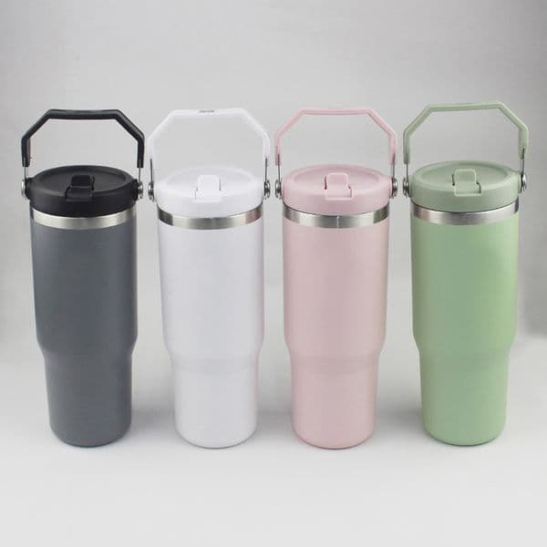 2026 30Oz Tumbler Handheld Straw Lids Leopard Stainless Steel Coffee Termos Car cologne perfume Vacuum Cup 30 Oz Bottles For Water Cold Warm With Box Free Shipp
