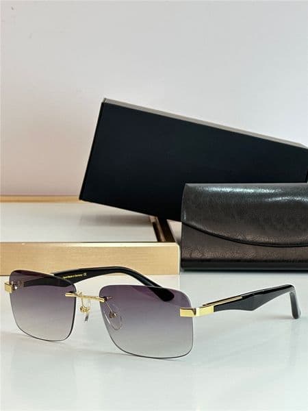 New fashion design sunglasses ARTIST I exquisite K gold frame square lens simple and generous style versatile outdoor uv400 protection eyewear