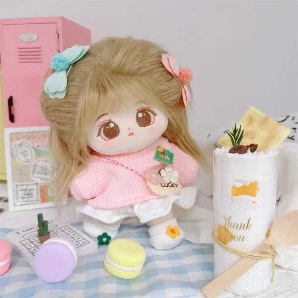Stuffed Plush s 20cm Kaii Sweater Warm Skirt Fall Suit Plush Cotton Doll Cute Soft Stuffed Doll for Kids Toys DIY Clothing Accessories C251106