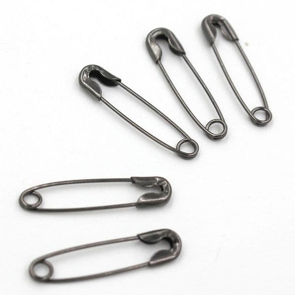 1700Pcs Pieces Safety Pins Findings Silver Golden Black Anti Copper 19mmx5mm Safety Pin DIY Jewelry Findings