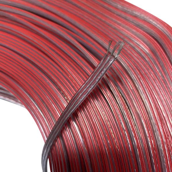 3pin Clear Parelell Cable Tin-pated Copper 22AWG PVC Insulated Wire Electronic Cable LED pvc Insulated Lucidity Line