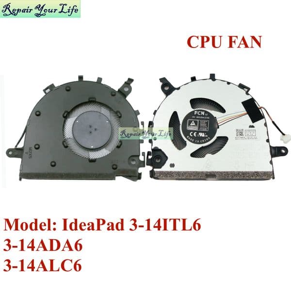 5F10S14005 CPU Cooling Fan for IdeaPad 3-14ITL6 14ADA6 14ALC6 Notebook PC Cooler Radiator 5F10S14003 5F10S14004 New