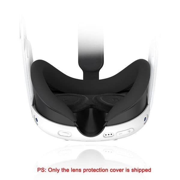 Lens Protect Cover For Meta Quest 3 Lens Dust Proof Cover Washable Protective Sleeve for Oculus/Meta Quest 3 Accessories Black
