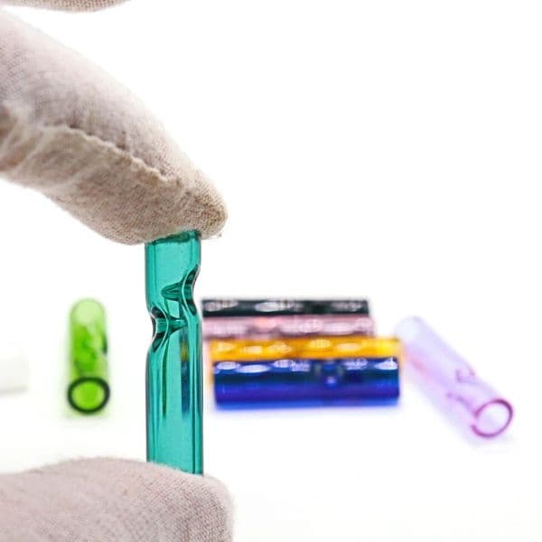5pcs Portable Round Flat Reusable Smoking Mouthpiece Glass Cigarettes Rolling Filter Smoke Cigarette Holder