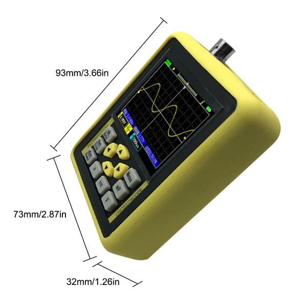 FNIRSI DSO1511G Handheld 2.4 Inches Digital Oscilloscope 120M Bandwidth 500M Sampling Rate for Maintenance DIY Electronic Test