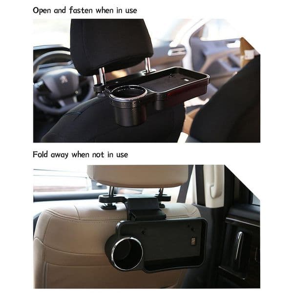 Back Seat Car Cup Holder Practical Foldable Water Bottle Rack Bracket Phone Drinks Holder Headrest Food Tray Bekerhouder Auto 92994