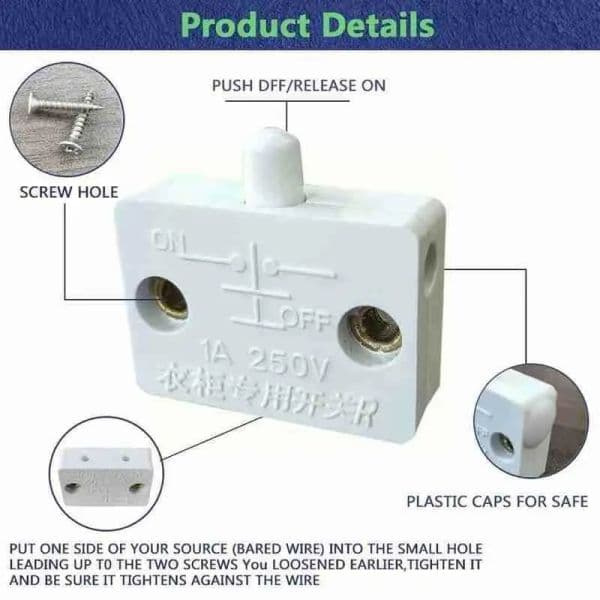 Travel Limit Switch Wholesale Furniture Cabinet Dedicated Control Switch Reset Cabinet Door Household Wardrobe Switch Autom T9J1